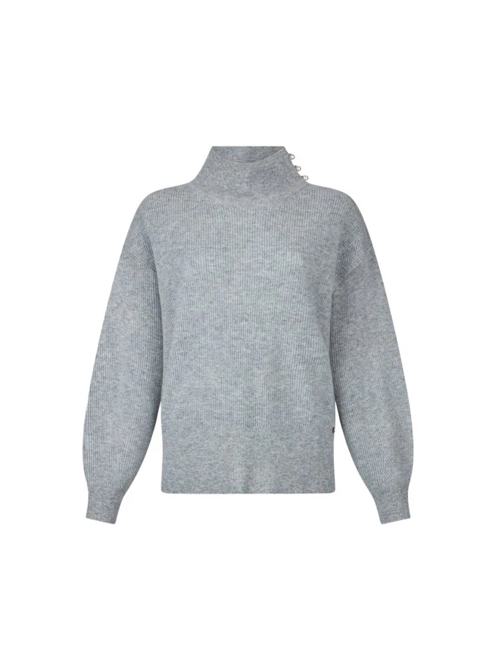 Pull Liu Jo Femme En Cachemire, Couleur Grise, Code CF5424 MS019. - Photo 1/1