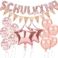 Viky Schulanfang Deko Einschulung MäDchen Junge,14 StüCk Einschulung Deko MäDche
