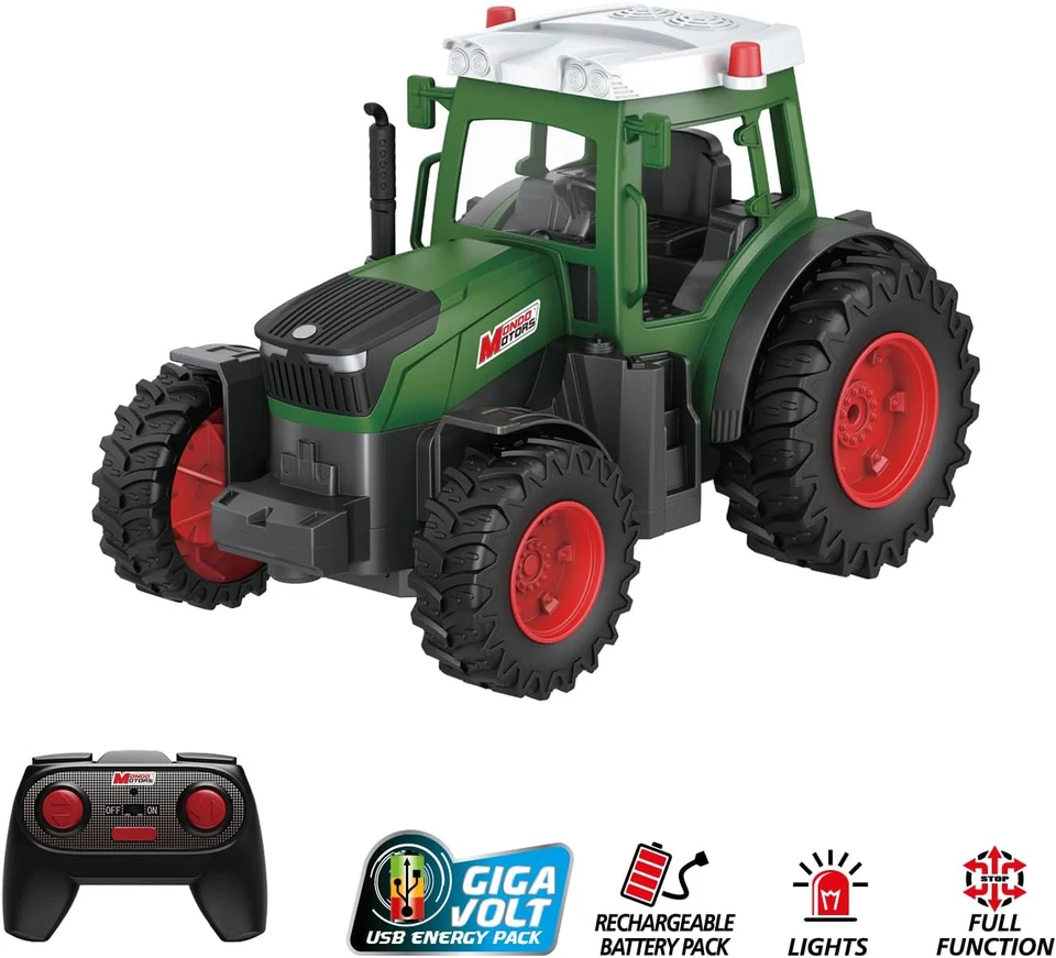 Motors Trattore Radiocomandato, Modello in Scala 1:24, Pacco Batterie Ricaricabi - Immagine 3 di 4