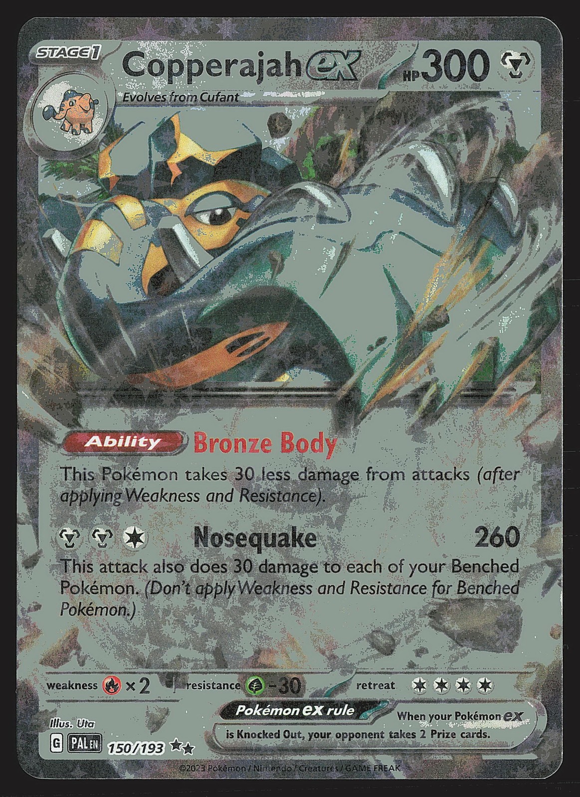 SV02: Paldea Evolved Copperajah ex #150/193 Pokemon Card