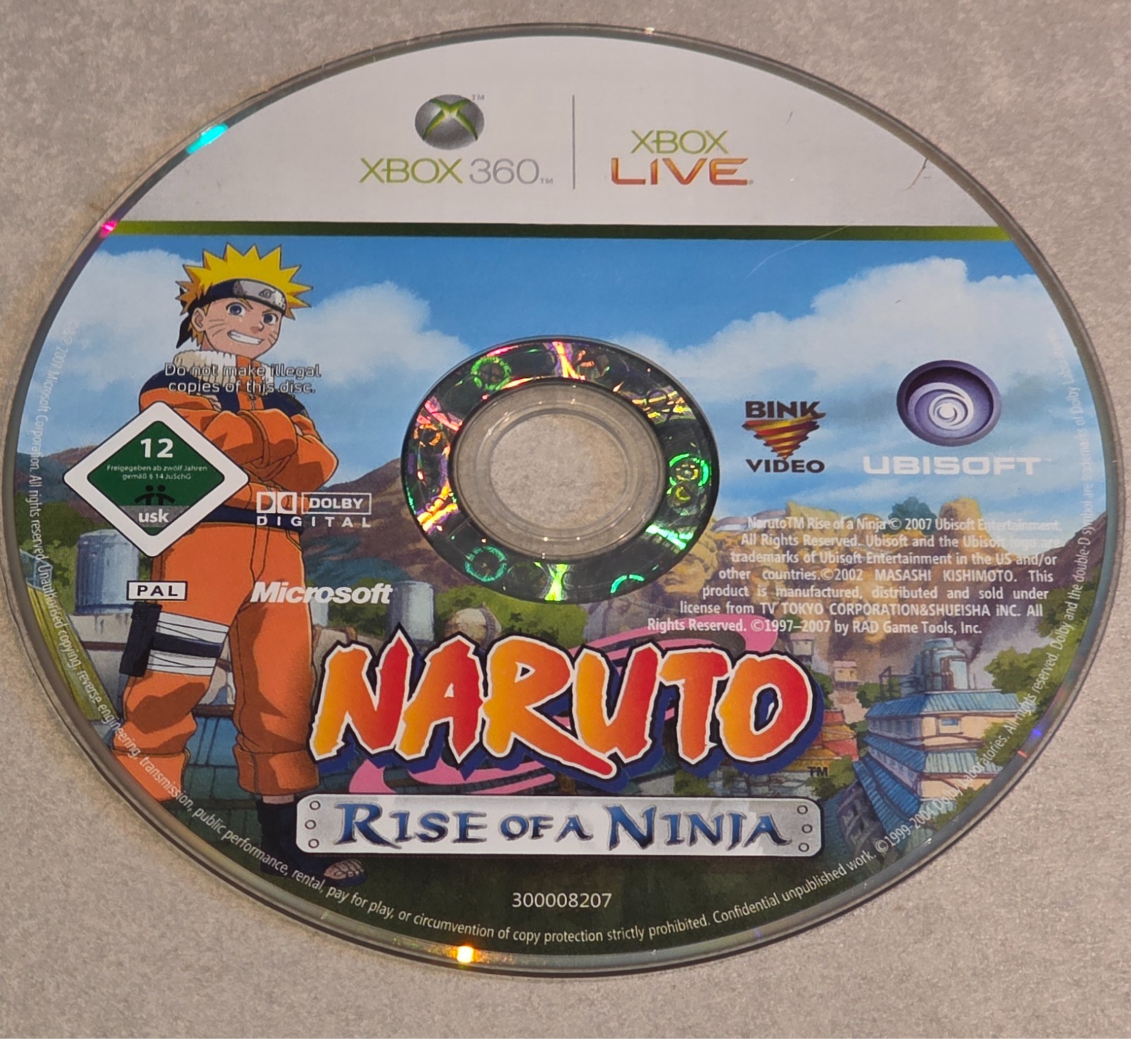 NARUTO RISE OF A NINJA MICROSOFT XBOX 360