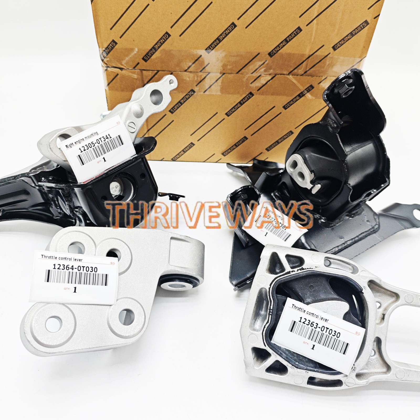 OEM Engine & Transmission Mount Kit US For 2020-2022 Toyota C-HR 2.0L