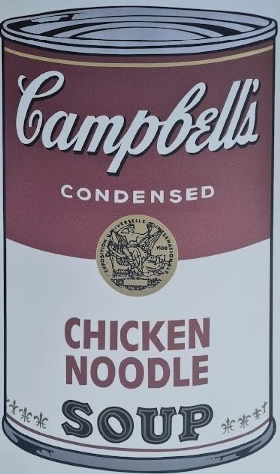 ANDY WARHOL * Campbells Chicken Noodle Soup * signed lithograph*limited # 29/100 - Bild 2 von 4