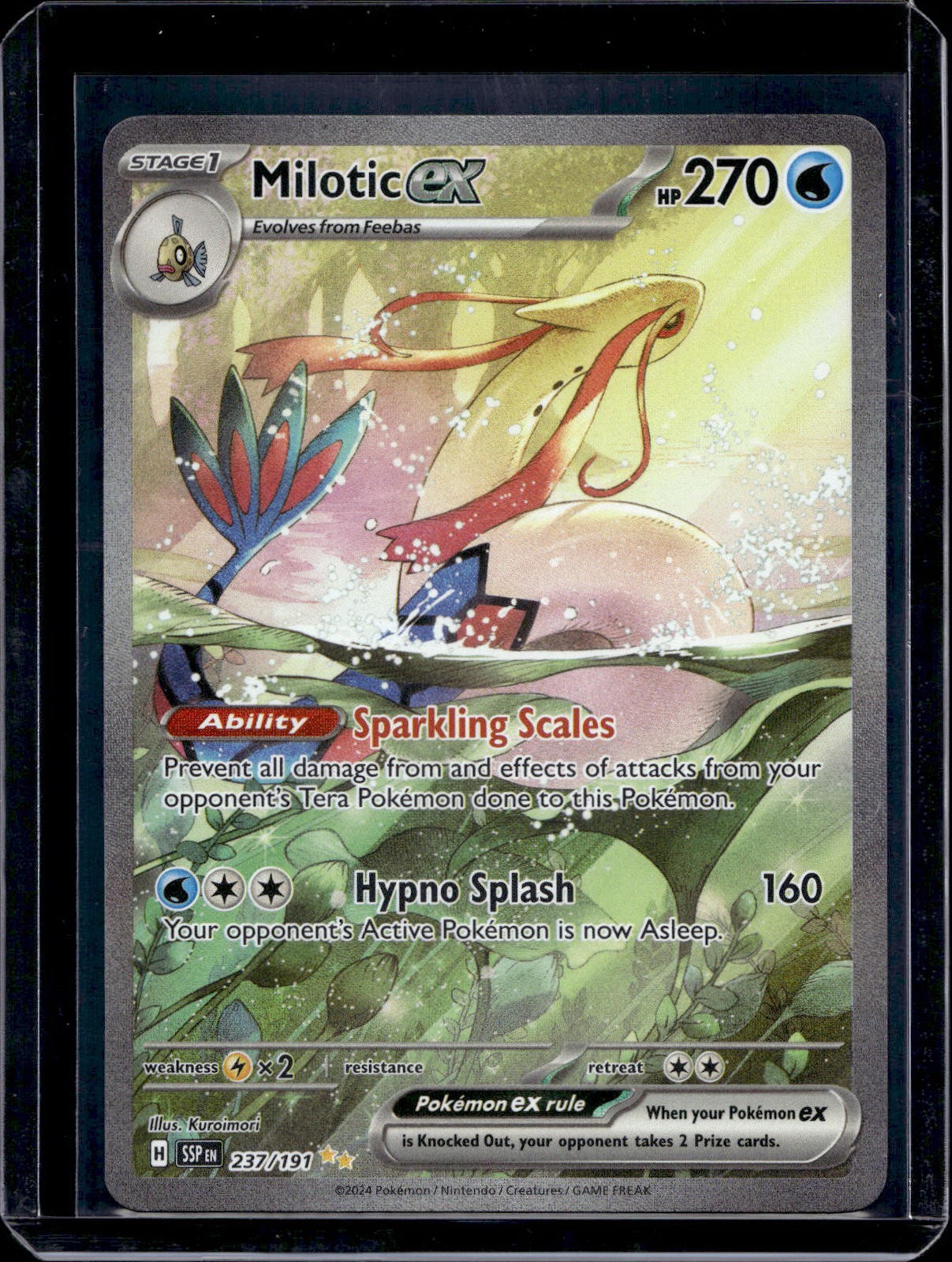 Pokemon SV08: Surging Sparks Milotic ex 237/191