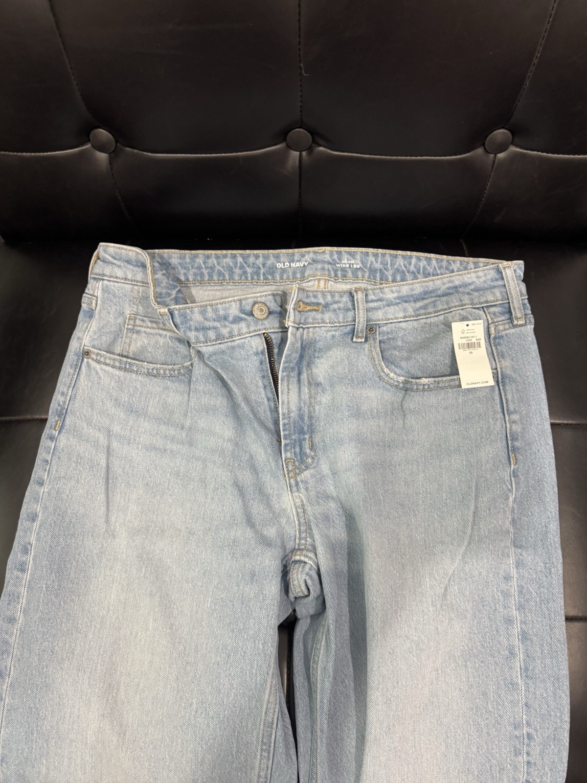 Old Navy Mid Rise Wide Leg Jeans Womens Size 10 Light Wash Denim Pants NWT