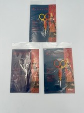 Lot of 3 Yarn Tree NOS Embroidery Scissors- Stork,Tropical Fish