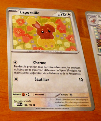 POKEMON MEGA EVOLUTION KARTE KARTE LAPOREILLE 107/132 MEG ME01 FR MINT 2025