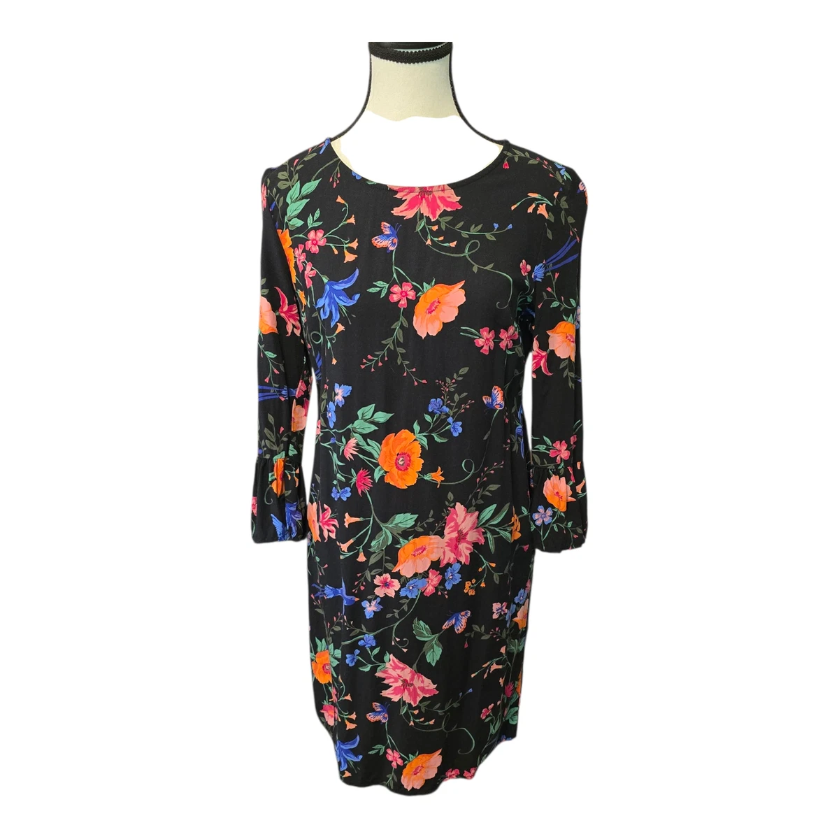 tweed dress long sleeve Shirley Black Long Sleeve Plaid Tweed Midi Dress