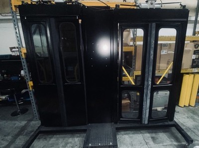Transit Bus Door Training Simulator / Mock-Up   Dual Glass Doors   Tested