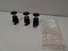 Set of 3 Mini Ball Head Mounts     Inch Screw for Camera, Light, or Accessory