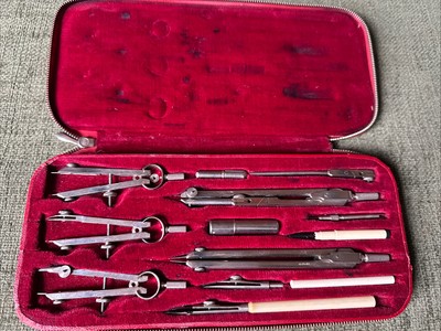 Kompass Set ''matrisch'' German Made im Etui Komplettset O907