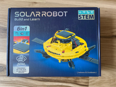 STEM Solar Robot Build and Learn Indoor & Outdoor 6 in 1 Space Building DIY