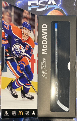 Connor McDavid McDonald's NHL Star Sticks 2025-2026 Canada Exclusive Mini Stick