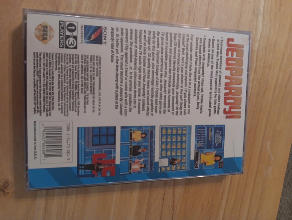 Jeopardy Sega CD CIB Complete - Image 4 of 4