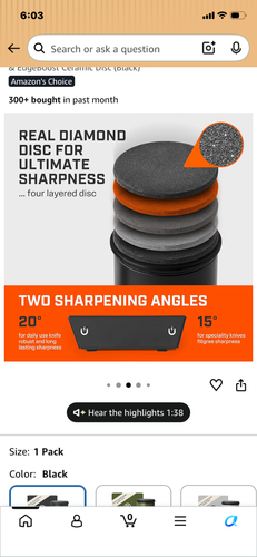 Tumbler Rolling Knife Sharpener Kit Black - Picture 3 of 3
