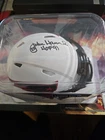 John Hannah New England Patriots Signed Autographed Lunar Eclipse Mini helmet