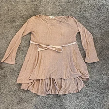 Odd Molly 284 Pink Light Cotton Crochet Knit Dress Size 3