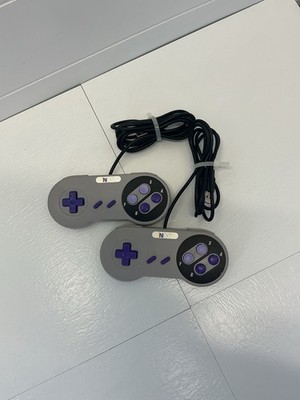 Lot of 2 iNNEXT SNES Style USB Controllers for PC/Mac/Raspberry Pi - Purple