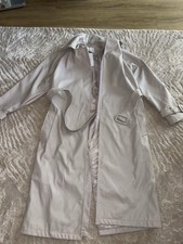 Stradivarius Trench Coat Faux Leather Grey New With Tags M