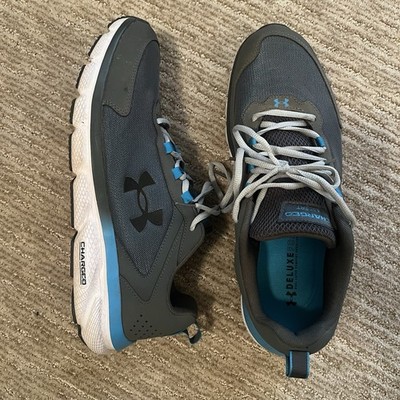 Under Armour Charged Assert Deluxe Foam Men Size 13 Grey Blue Shoe