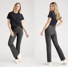 Quince Ultra Stretch Ponte Bootcut Pants Women L Charcoal