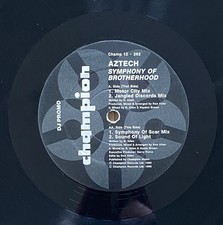 Aztech-Symphony Of Brotherhood-Champion Records-Rare DJ Promo-VG+/G