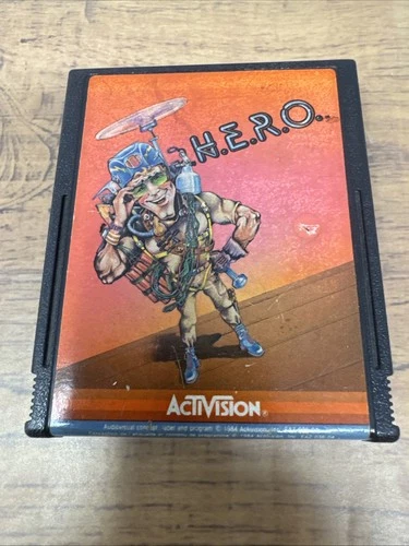 Vintage Atari  2600  Hero H. E .R. O.  Game Only Very Nice Tested Working