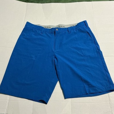 adidas Men's Golf Blue KU Jayhawk Shorts Size 38 Polyester Spandex Athletic