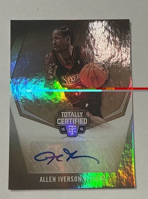 2015-16 Panini Totally Certified - Totally Certified Signatures Allen Iverson...