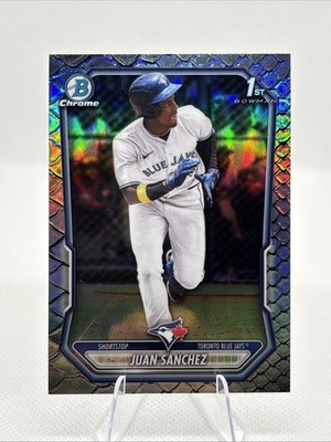 2026 Bowman Chrome Bowman 1st #BCP-25 Juan Sanchez RC Reptilian Refractor