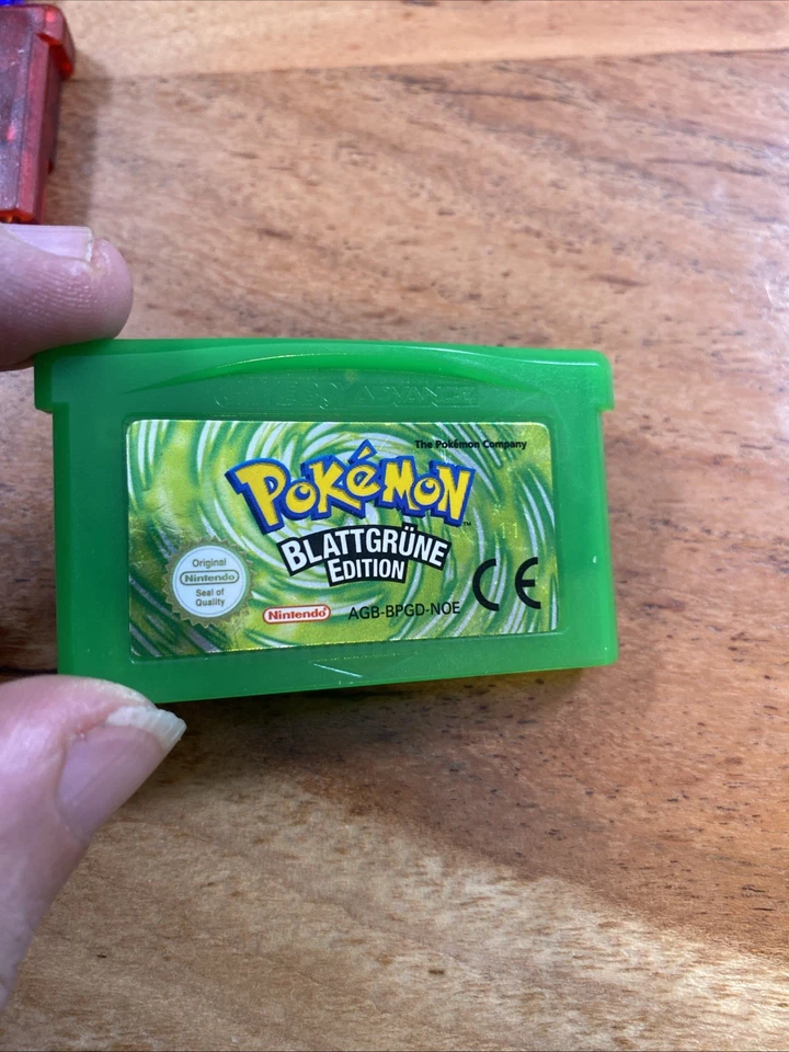 Nintendo Gameboy Advance Pokémon Blattgrüne Edition Pokemon Blattgrün Grün Modul
