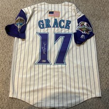 ARIZONA DIAMONDBACKS- MARK GRACE SIGNED AUTOGRAPH JERSEY BECKETT 01 WORLD SERIES