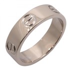 Bague CARTIER Love en or blanc 18 kW d'occasion unisexe taille US 6,5 #54