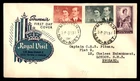Mayfairstamps Australia FDC 1951 royal visit of Queen Elizabeth II and the Duke