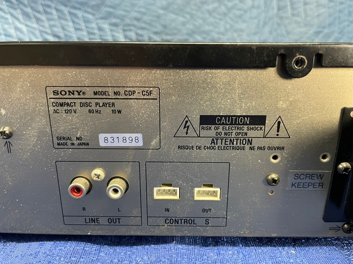 Sony 5 Disc Digital Multi CD Player CDP-C5F with Automatic Disc