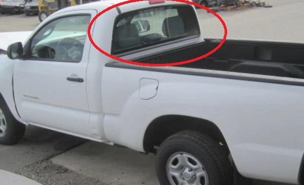 Fits 05-23 Toyota Tacoma 2 and 4 Door Back Glass Stationary - Image 2 of 3