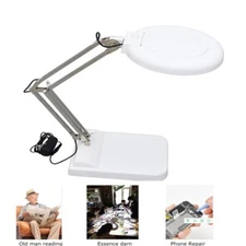 TECHTONGDA 110V 30x Benchtop Magnifier with Adjustable LED Light Easy to Read