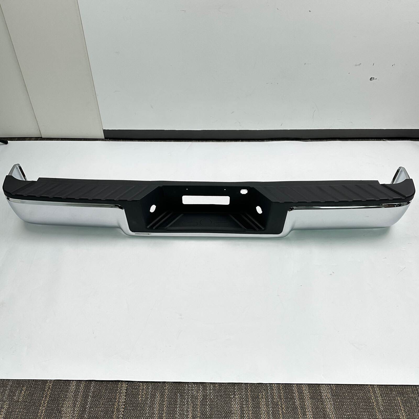 Conjunto de parachoques escalonado para Ford F-150 2004-2006 acero cromo Styleside