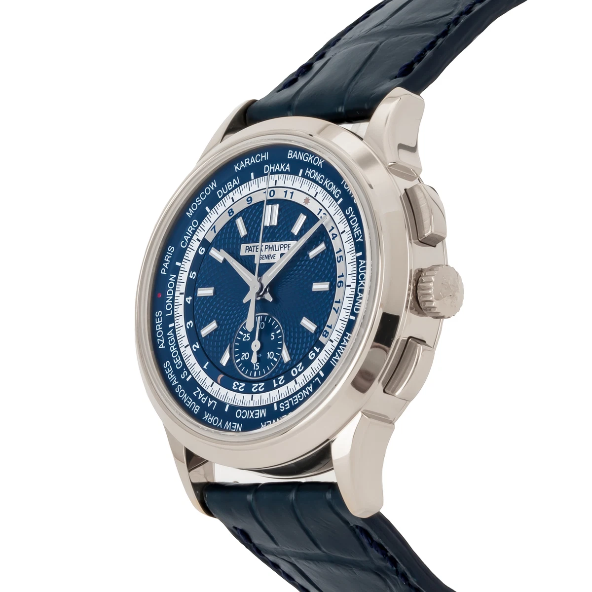 Patek Philippe Complications World Time Chrono Auto Gold Mens