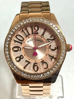 Betsy Johnson Crystal Watch ? Betsey Johnson Watch Rose Gold Tone Women main image 2