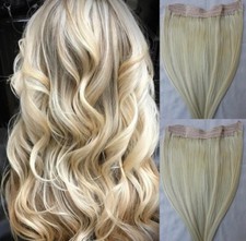 18" 20" 100 Human Hair Extensions, Hairband with invisible wire  60