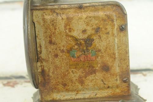 Antique Pelouze 6 Pound Metal Kitchen Scale Candy Scale Vintage Kitchen Scale - Picture 4 of 8