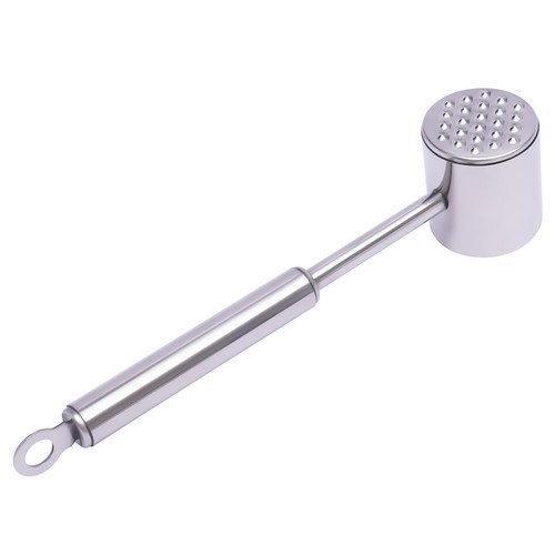 8.7in Beaf Steak Mallet Meat Tenderizer Hammer Stainless Steel Meat Pounder Tool - Imagen 10 de 13