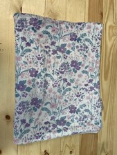 Floral Flowers Fleece Purple Sherpa Baby Blanket