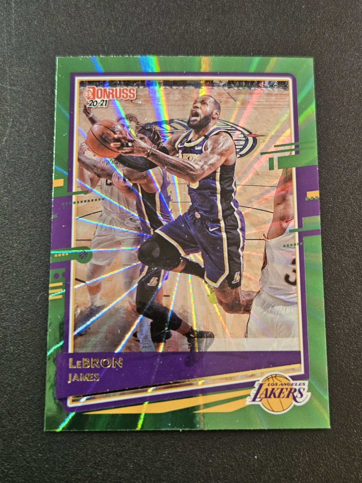 2020-21 Donruss Holo Green Laser LeBron James #12 🔥