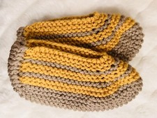 Unisex Comfy Knit Slipper Socks Bedroom House Shoes Hand Knitted