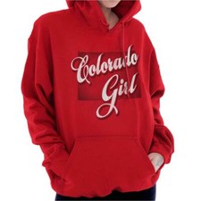 Colorado Fashion Colorado Girl Trendy State Women Long Sleeve Hoodie Sweatshirt