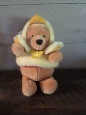 Winnie The Pooh in Easter Chick Costume Plush 13 Inch New From Disney Store