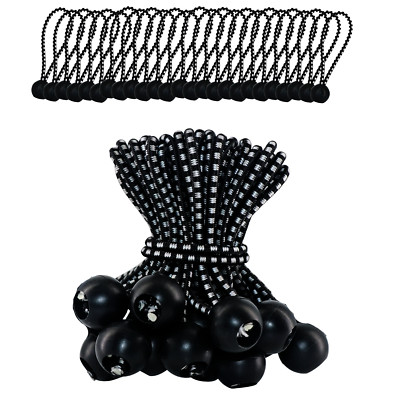 Spanngummis mit Kugel 12,5 cm x 4 mm - Planenspanner mit Kugel, Gummispanner Zel