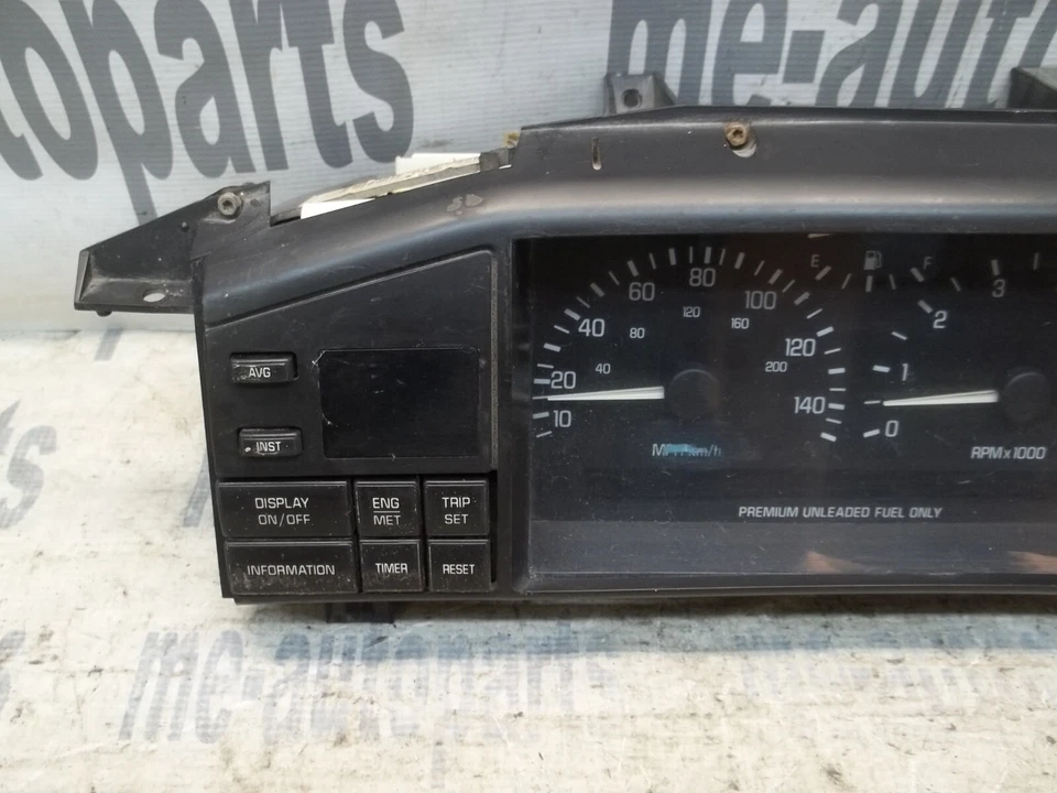 94 CADILLAC ELDORADO SEVILLA INSTRUMENTO VELOCÍMETRO SPEEDO CLUSTER 16200246 OTD Foto 2 de 4